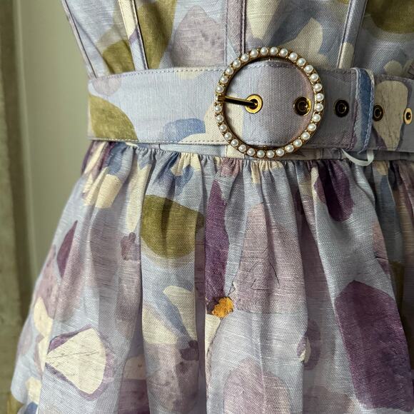 Zimmermann Dawning Mini Dress Size L - Picture 2 of 6